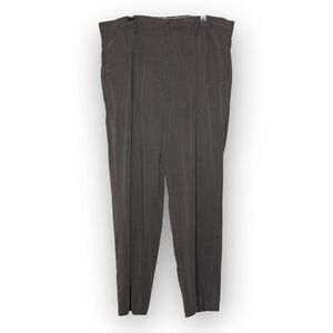 Tommy Bahama Chino Pants Brown Gray Silk Pleated Straight Men’s 36x30 Flawed